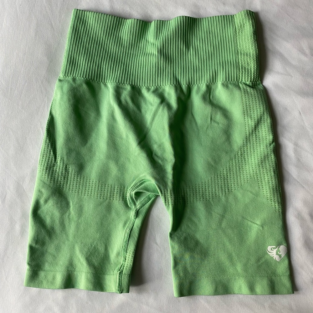 Green athletic shorts